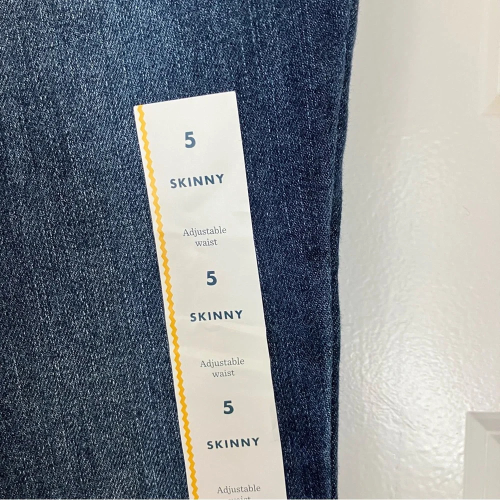 🐱 NWT Cat & Jack Girl’s Ultimate Stretch Skinny Blue Jeans (5) - Picture 3 of 4